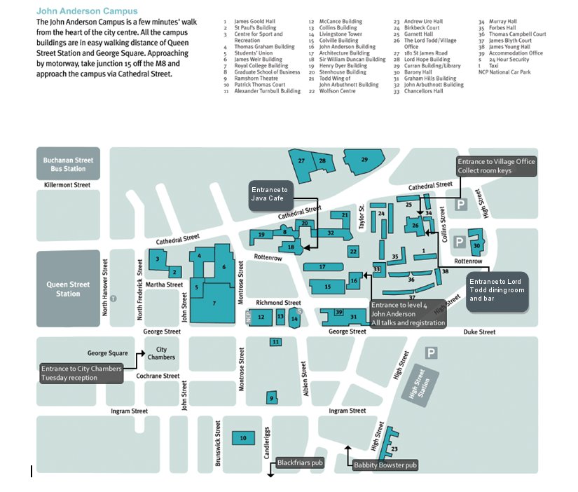 University Of Strathclyde Campus Map. 